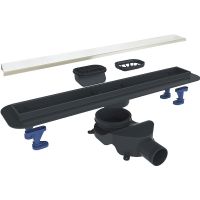 Душевой лоток BelBagno Luce BB-LD-LUCE-60-BIANCO с Белой матовой решеткой / под плитку