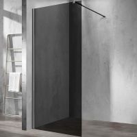 Душевая перегородка VINCEA Walk-In VSW-1H100CGGM, 1000*2000, вороненая сталь, стекло тонированное