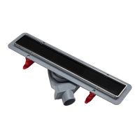 Душевой лоток POINT Деметра стекло черное 550 арт PN50455GLB