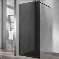 Душевая перегородка VINCEA Walk-In VSW-1H110CGB, 1100*2000, черный, стекло тонированное