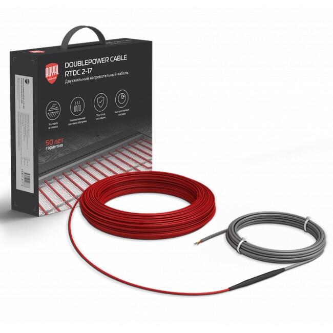 Кабель нагревательный Royal Thermo Doublepower Cable RTDC 2-17-1000 комплект купить в Москве по цене 11 990 руб.