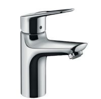 Смеситель для раковины hansgrohe Novus Loop 100, со сливным гарнитуром 71081000, хром