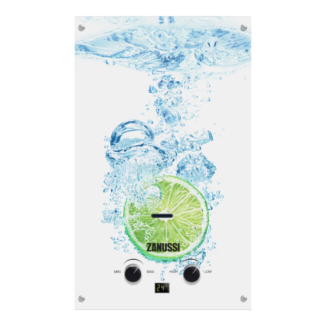 Колонка газовая Zanussi GWH 10 Fonte Glass Lime купить в Москве по цене 10 990 руб.