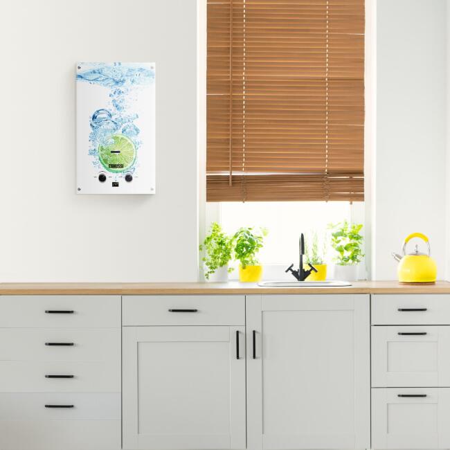 Колонка газовая Zanussi GWH 10 Fonte Glass Lime купить в Москве по цене 10 990 руб.