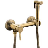 Смеситель с гигиеническим душем Frap F7503-4 бронзовые