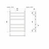 Полотенцесушитель водяной Point Меркурий PN83156B П6 500x600, черный