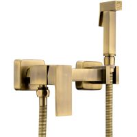 Смеситель с гигиеническим душем Frap F7504-4 бронзовые