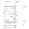 Полотенцесушитель водяной Point Феникс PN15158B П7 500x800, черный
