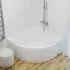 Акриловая ванна 1ACReal Мартин Щ0000045647 120x120 четверть круга, пристенная